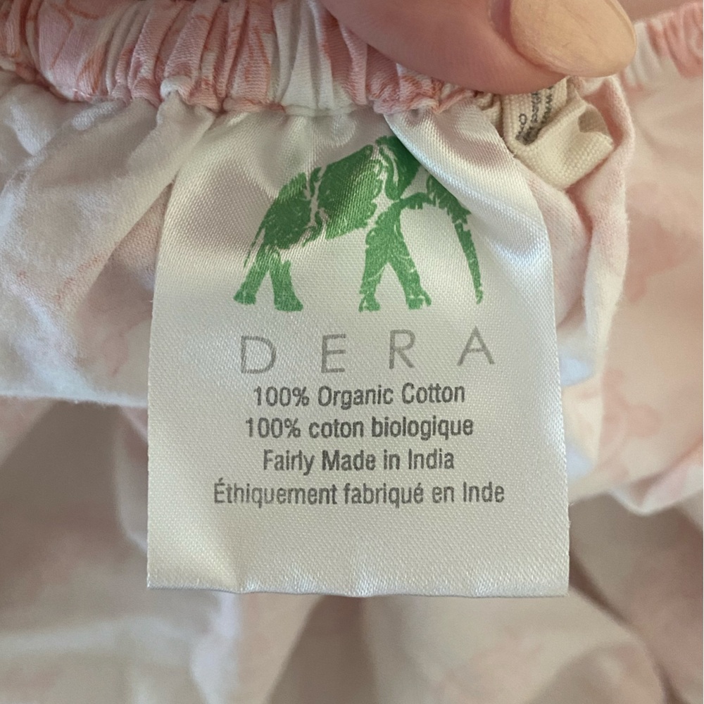DERA 100% organic cotton pink sea turtle novelty print fitted crib sheets EUC - Picture 4 of 5